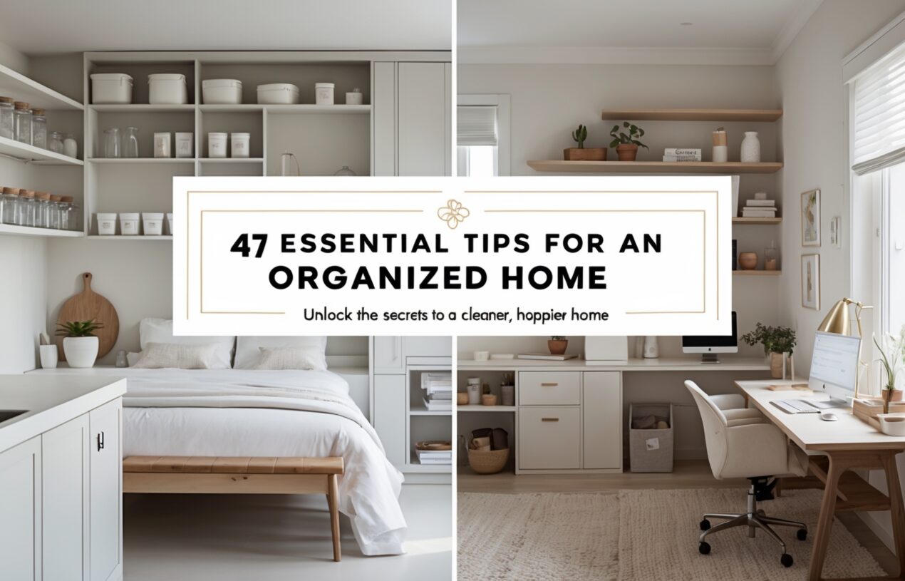 47 of the Best Tips to an Organized Home: Room by Room