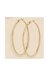 Gold hoop earrings